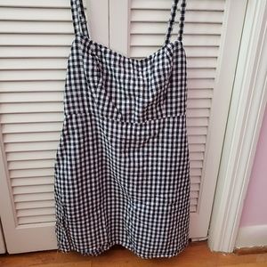 Brandy Melville black checkered gingham dress
